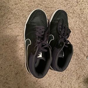 Black high top air forces